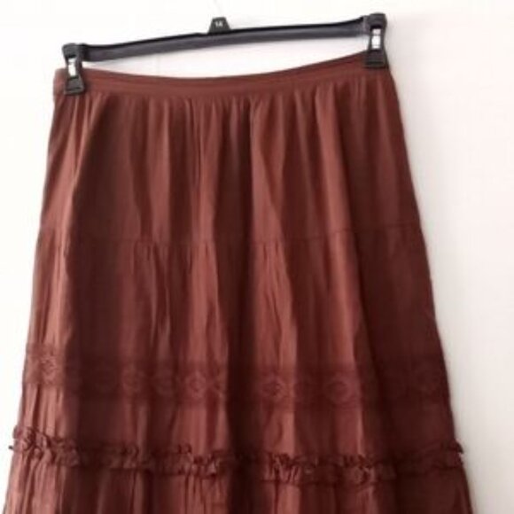St. John's Bay Elegant Brown Skirt -Size (L) - Brown - Picture 4 of 5